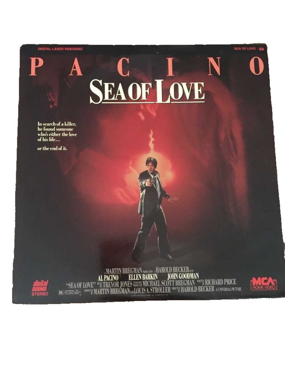 Laserdisc "Sea of Love" Al Pacino MCA Home Video R Rated Action